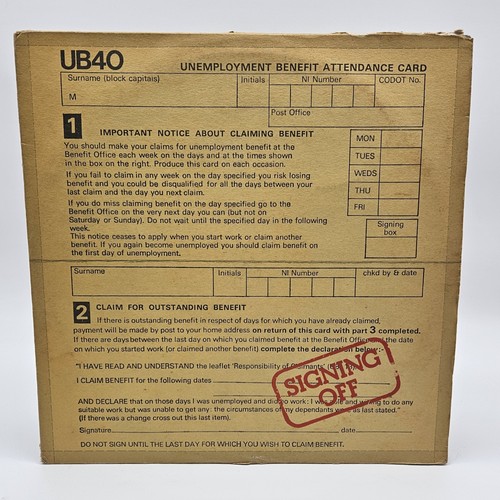 Ub40 signing off - 1980, vinyl