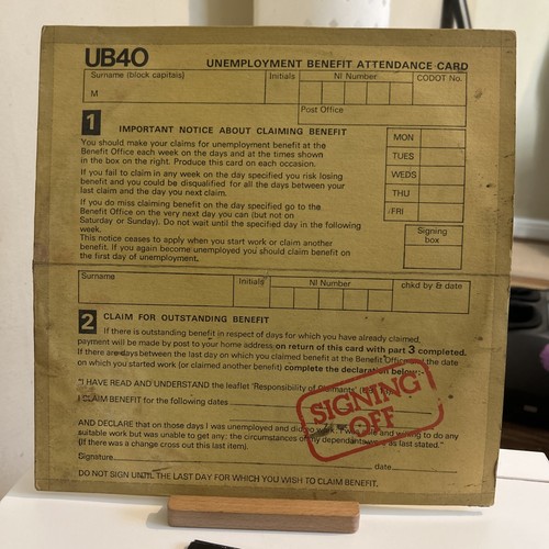 Signing off vinyl lp - ub,