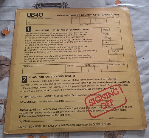 Ub40 signing off double - off,
