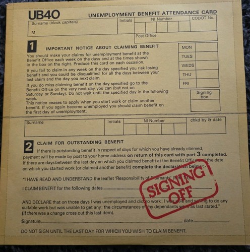 Ub40 signing off first - ub40,