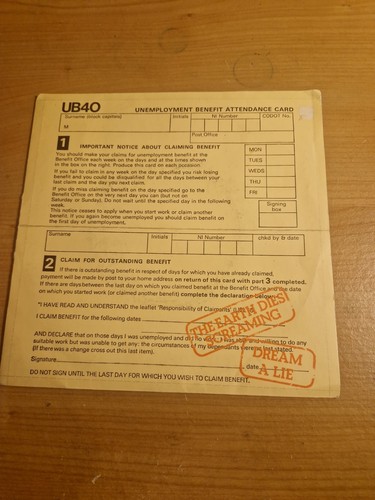 Ub40 signing off vinyl 7 - signing,
