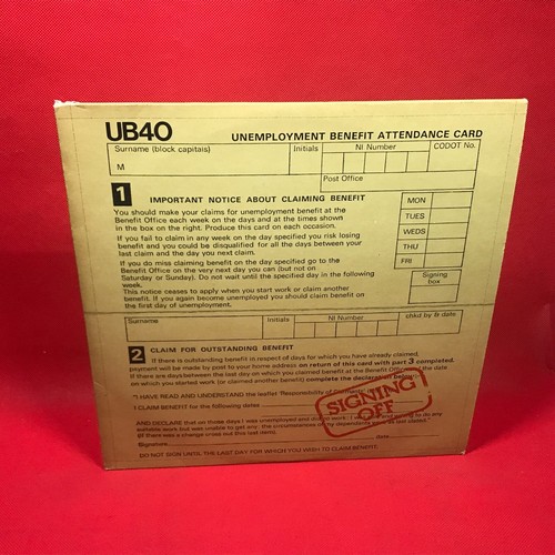 Ub40 signing off 1980 vinyl - signing,