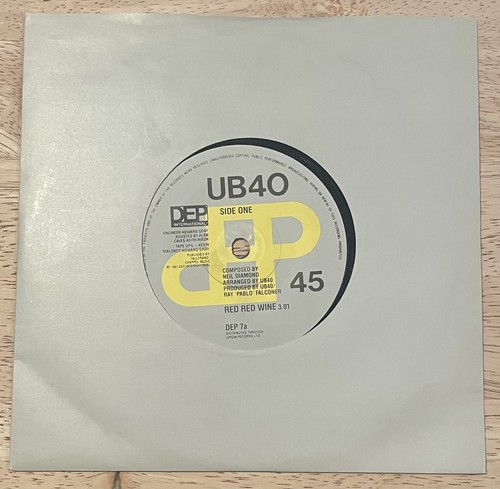 Ub40 red wine vinyl - ub40, 7”