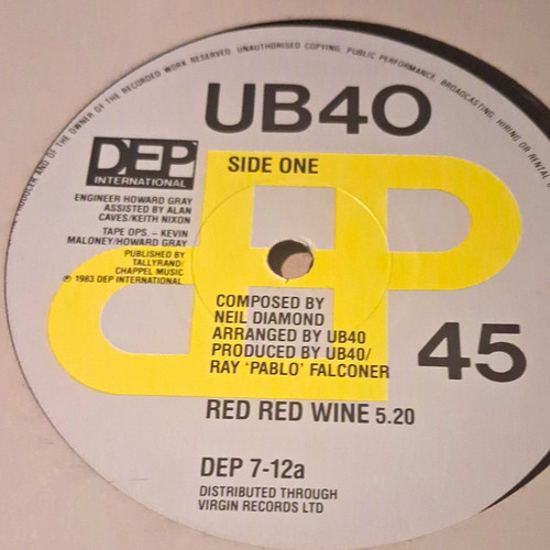 Ub40 red wine 12 - –, (12"