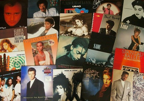 1980s vinyl albums job lot - job,