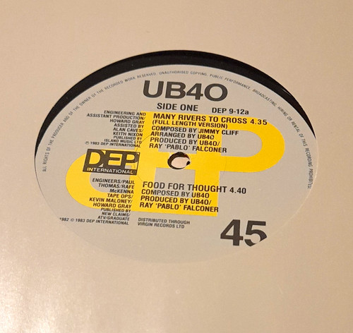 Ub40 many rivers - ub40, 7"