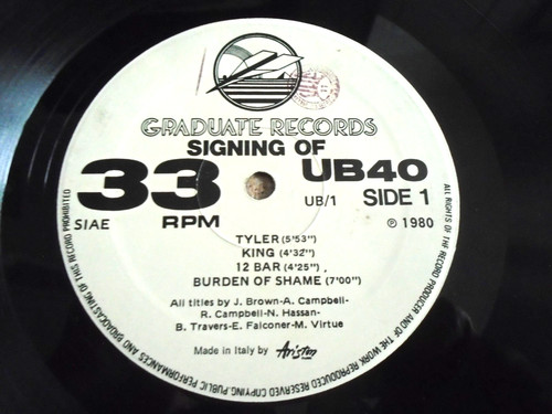 Ub40 signing off - signing, 45rpm